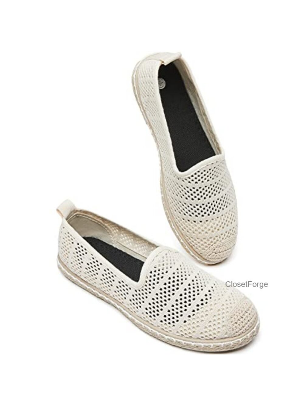 Mesh Slip On Flats Loafers Breathable Memory Foam Women's Casual Shoes